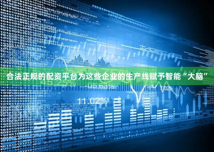 合法正规的配资平台为这些企业的生产线赋予智能“大脑”