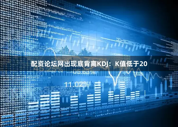 配资论坛网出现底背离KDJ：K值低于20