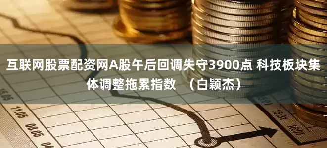 互联网股票配资网A股午后回调失守3900点 科技板块集体调整拖累指数 (白颖杰)